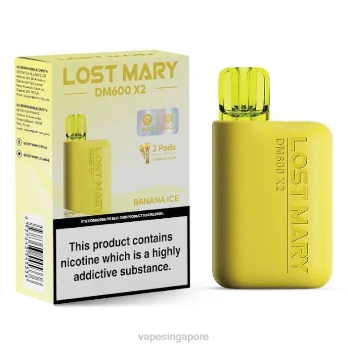 Banana Ice - Vape supplier Singapore 2PLF465 LOST MARY DM600 X2