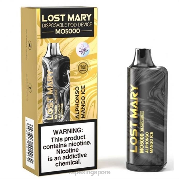 Alphonso Mango Ice - Vape Wholesale price list 2PLF342 LOST MARY MO5000 Black Gold 10mL