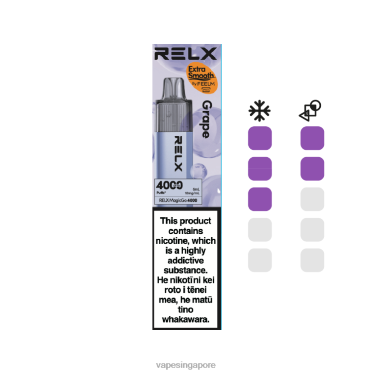 Best Disposable Vape Singapore 420826 - Grape RELX MagicGo 4000 Disposable Vape