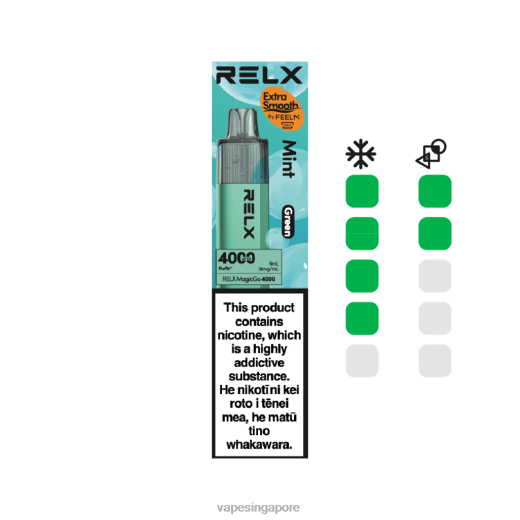 Disposable E Cigarette Singapore 420824 - Mint (Green) RELX MagicGo 4000 Disposable Vape