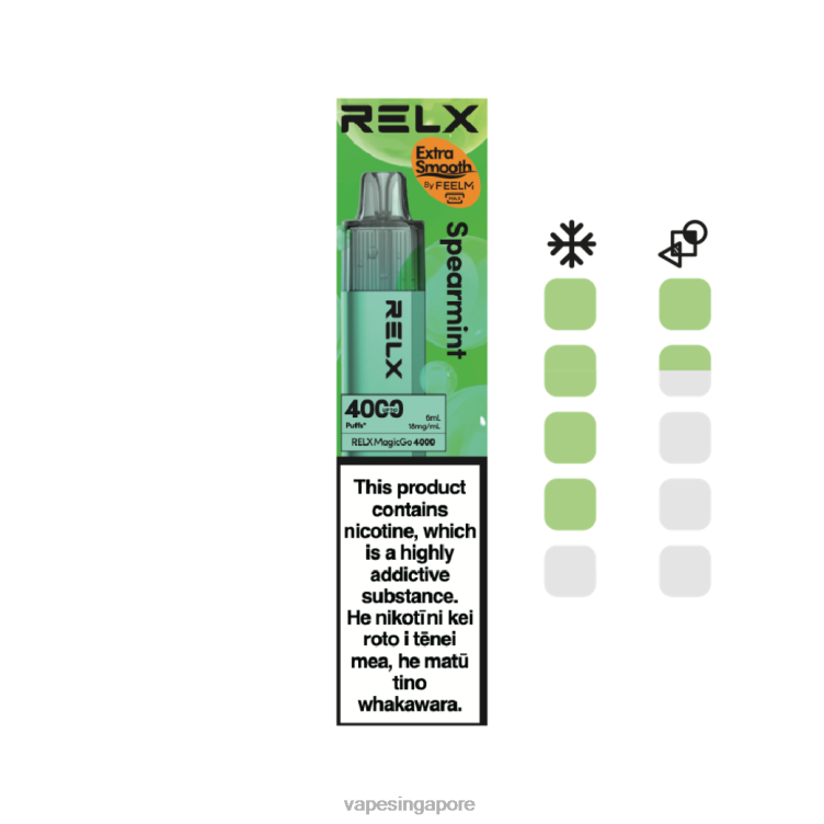 Disposable Vape Singapore 420823 - Spearmint RELX MagicGo 4000 Disposable Vape