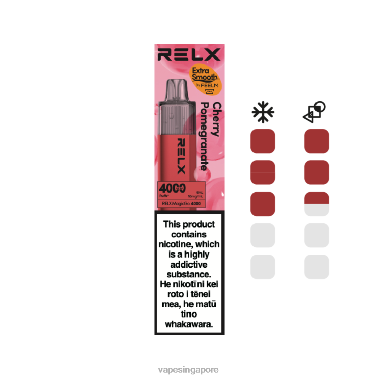 Vape Wholesale Near Me 420828 - Cherry Pomegranate RELX MagicGo 4000 Disposable Vape