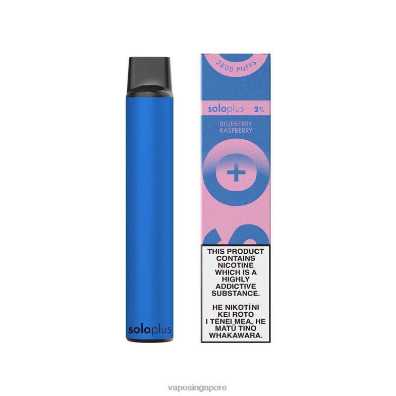 Disposable Vape Singapore BDFBR39 - Solo Plus Disposable Vape Paradise Collection Blueberry Raspberry