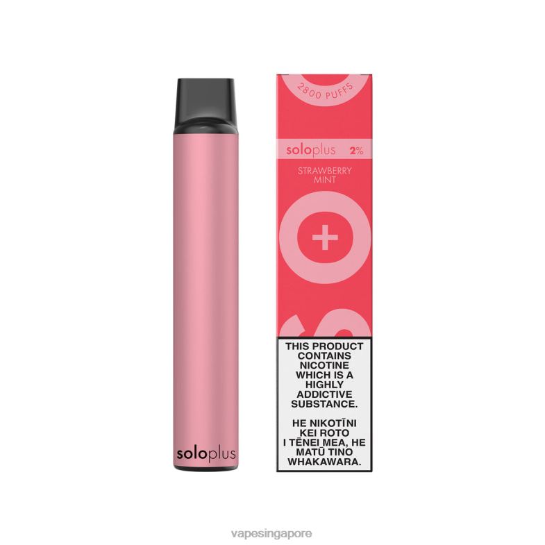 Vape Wholesale Near Me BDFBR26 - Solo Plus Disposable Vape Strawberry Mint
