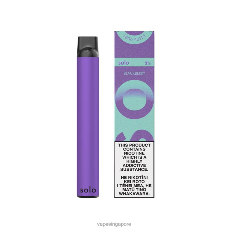 Disposable E Cigarette Singapore BDFBR22 - Solo Disposable Vape Paradise Collection Blackberry
