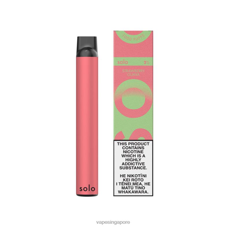 Disposable Vape Singapore BDFBR21 - Solo Disposable Vape Paradise Collection Strawberry Guava