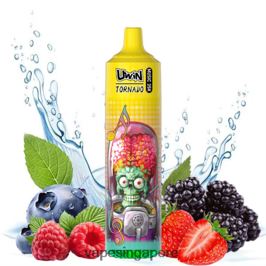 Vape Singapore Mixed Berries - UWIN CRYSTAL 35K DISPOSABLE VAPE N24T0H29