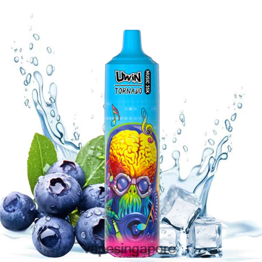 Vape Supplier Singapore Blueberry On Ice - UWIN CRYSTAL 35K DISPOSABLE VAPE N24T0H19