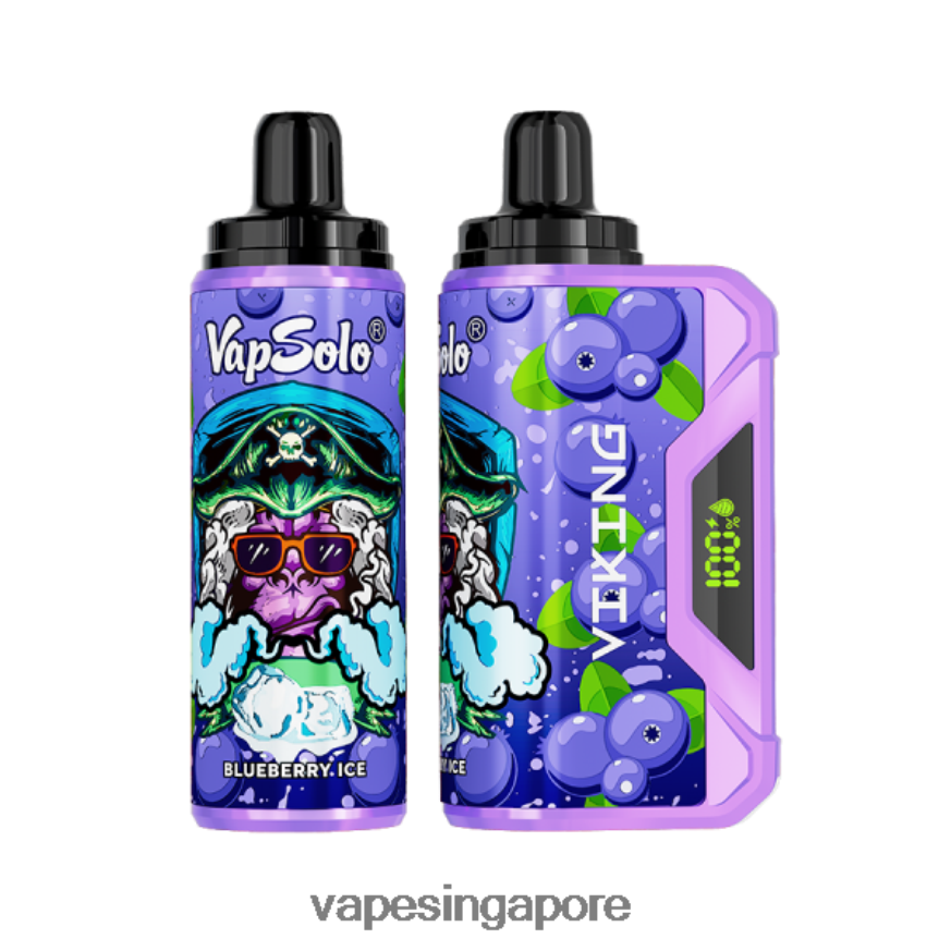 Disposable E Cigarette Singapore ZB8480130 Vapsolo VIKING Disposable Vape Blueberry