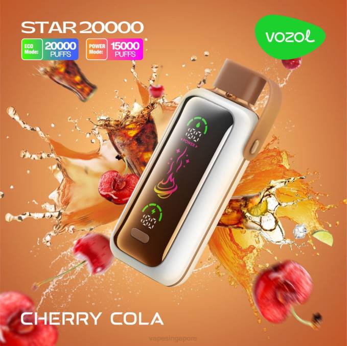 Best Disposable Vape Singapore CHERRY COLA 2TFN6 VOZOL STAR 20000