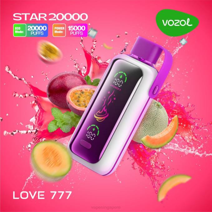 Disposable E Cigarette Singapore LOVE 777 2TFN12 VOZOL STAR 20000