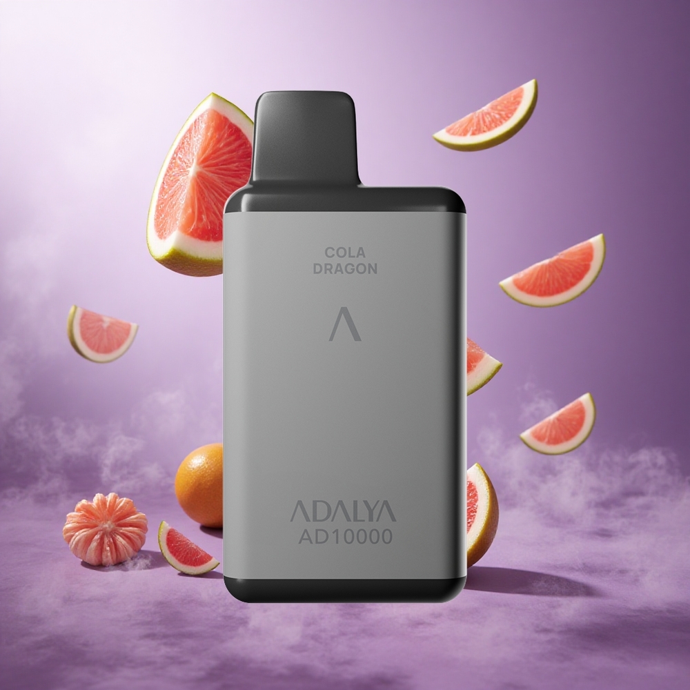Adalya AD 10000 Puffs Cola Dragon Singapore wholesale Space gray USB-C rechargeable