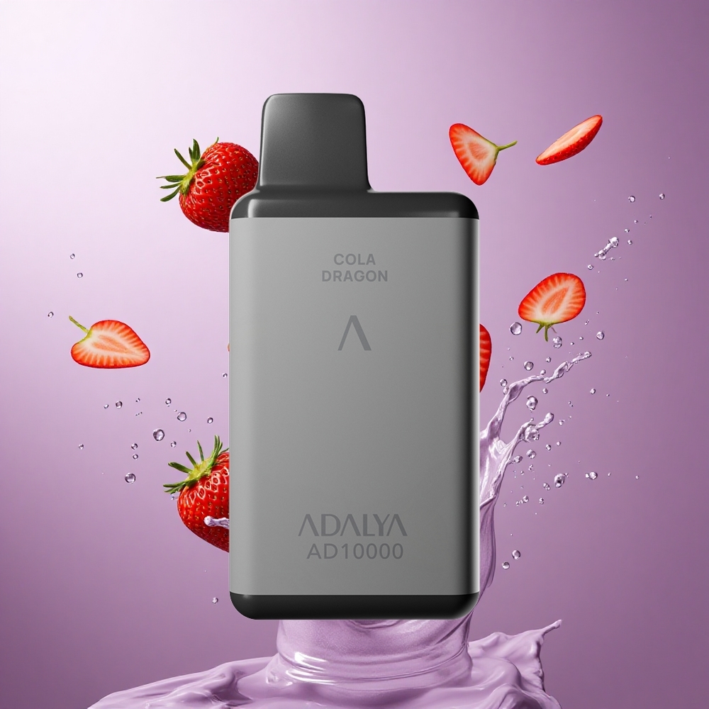 Adalya AD 10000 Puffs Disposable Vape Strawberry Splash Singapore wholesale 14 ml e-liquid 650 mAh battery