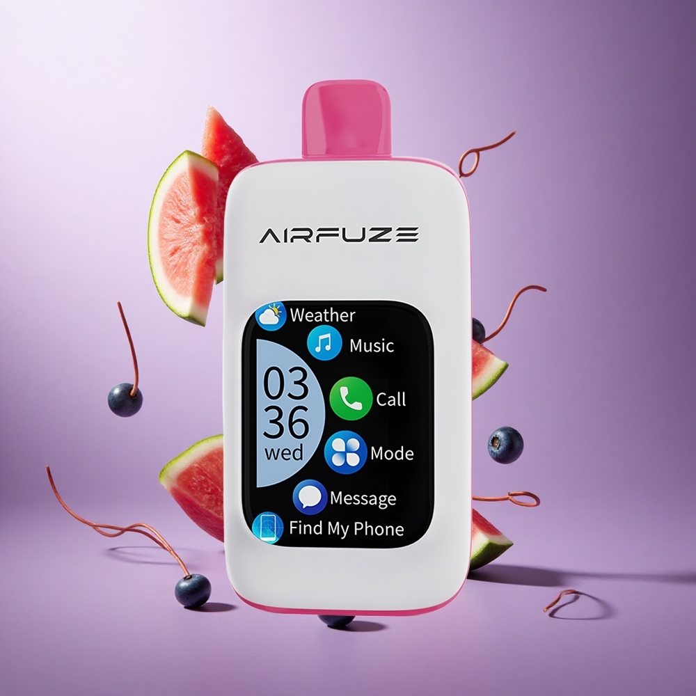 AirFuze Smart 30000 Puffs Blueberry Watermelon Singapore wholesale 5% Nicotine Strength 900mAh Battery Capacity