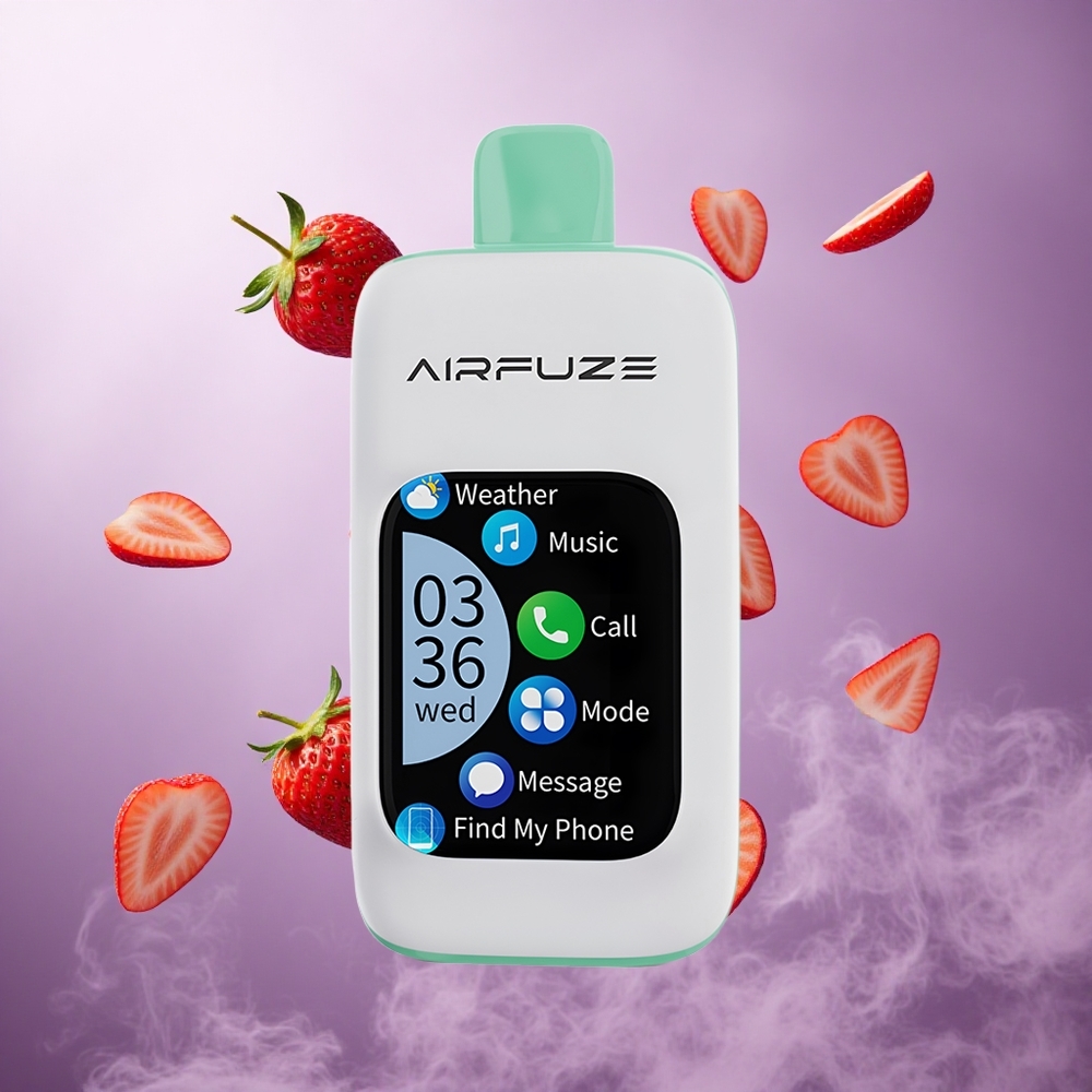 AirFuze Smart 30000 Puffs Disposable Vape Strawberry Summertime Singapore wholesale 5% Nicotine Strength 900mAh Battery Capacity