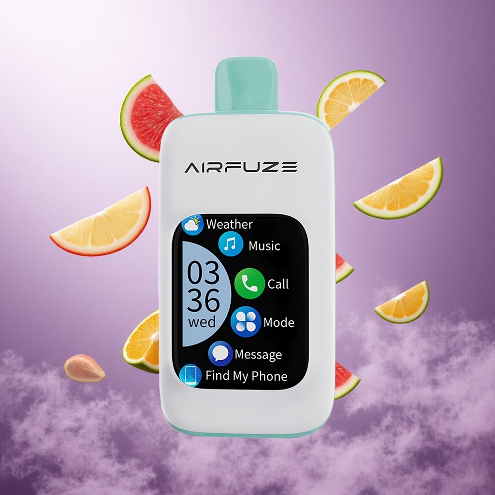 AirFuze Smart 30000 Puffs Rainbow Fruit Burst Singapore Wholesale 5% Nicotine Strength 900mAh Battery Capacity