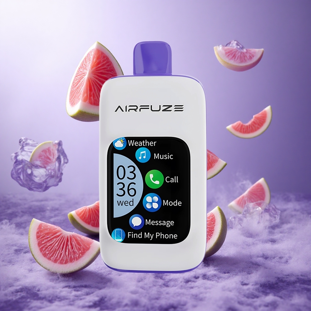 AirFuze Smart Pro 40000 Puffs Blue Razz Ice Singapore Wholesale Rechargeable Battery 900mAh Smart Touch Screen