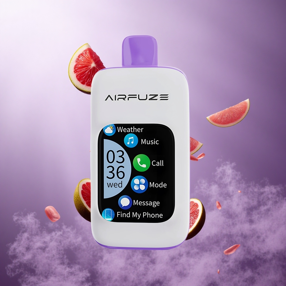 AirFuze Smart Pro 40000 Puffs Grape Burst Singapore Wholesale Rechargeable Battery Smart Touch Screen