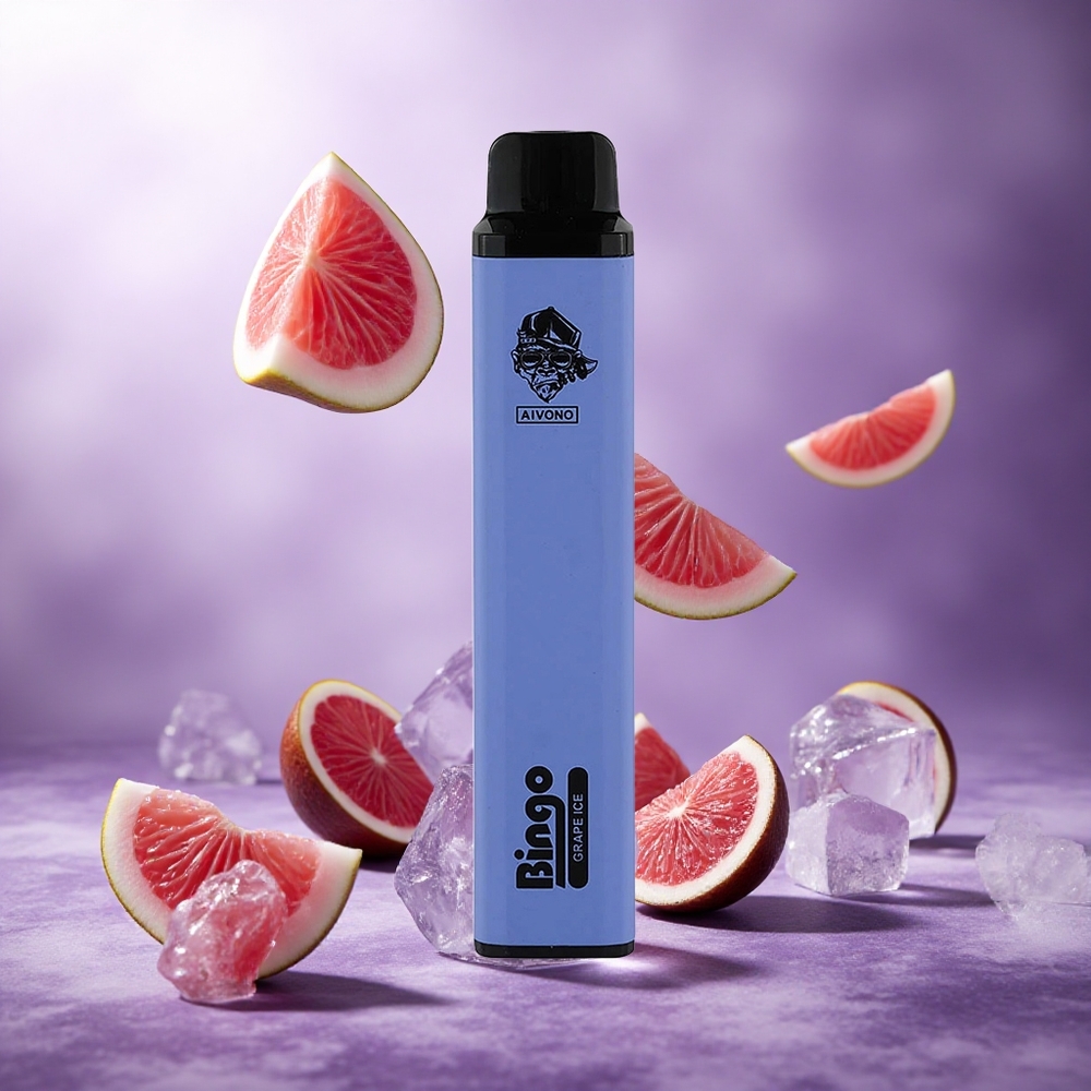Aivono Aim Bingo 4000 Puffs Grape Ice Singapore Wholesale 10mL 0% 2% 5% Nicotine