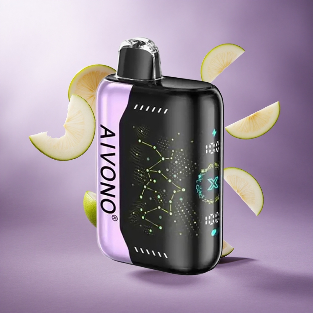 Aivono Aim Boom 25000 Puffs Green Apple Grape Singapore wholesale 28ml E-Liquid Capacity 650mAh Battery