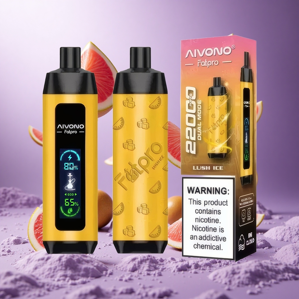 Aivono Aim Fatpro 22000 Puffs Lush Ice Singapore Wholesale 28ml E-liquid 600mah Rechargeable