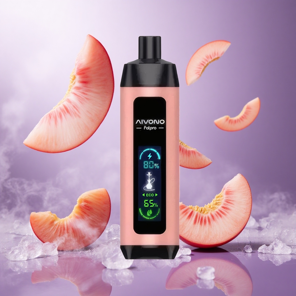 Aivono Aim Fatpro 22000 Puffs Peach Ice Singapore wholesale 28ml E-liquid 600mah Rechargeable