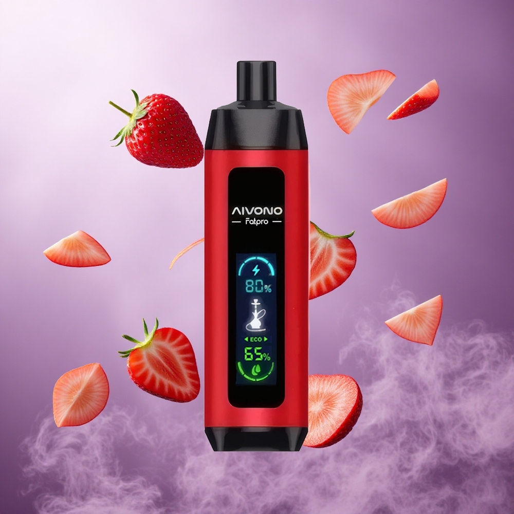 Aivono Aim Fatpro 22000 Puffs Strawberry Punch Singapore Wholesale 28ml E-liquid 600mah Rechargeable