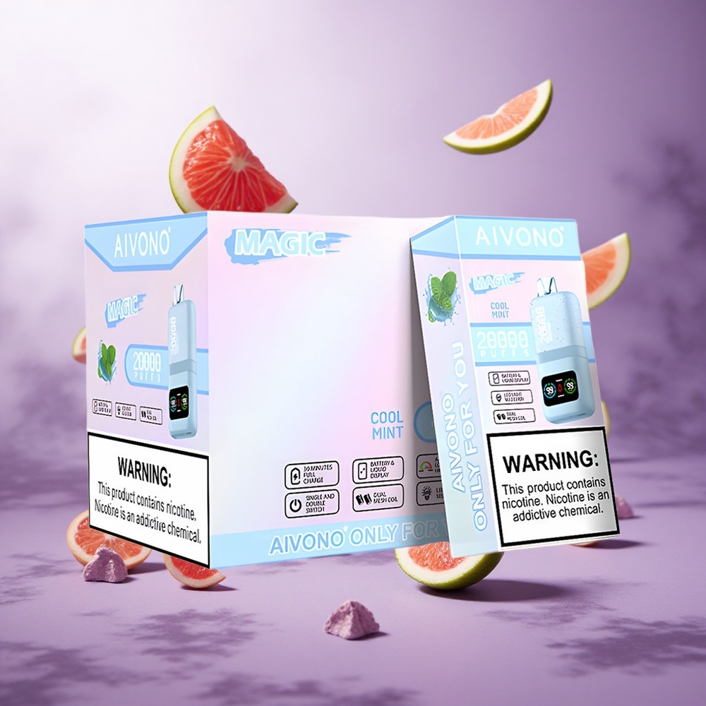 Aivono Aim Magic 20000 Puffs Cool Mint Singapore Wholesale 26ml E-liquid 600mAh Battery