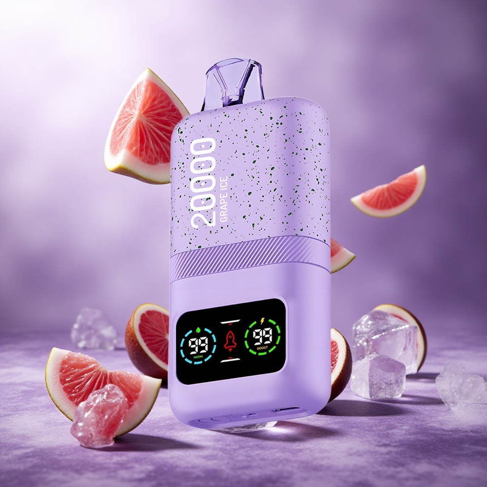 Aivono Aim Magic 20000 Puffs Grape Ice Singapore Wholesale 26ml E-liquid Dual Mesh Coils