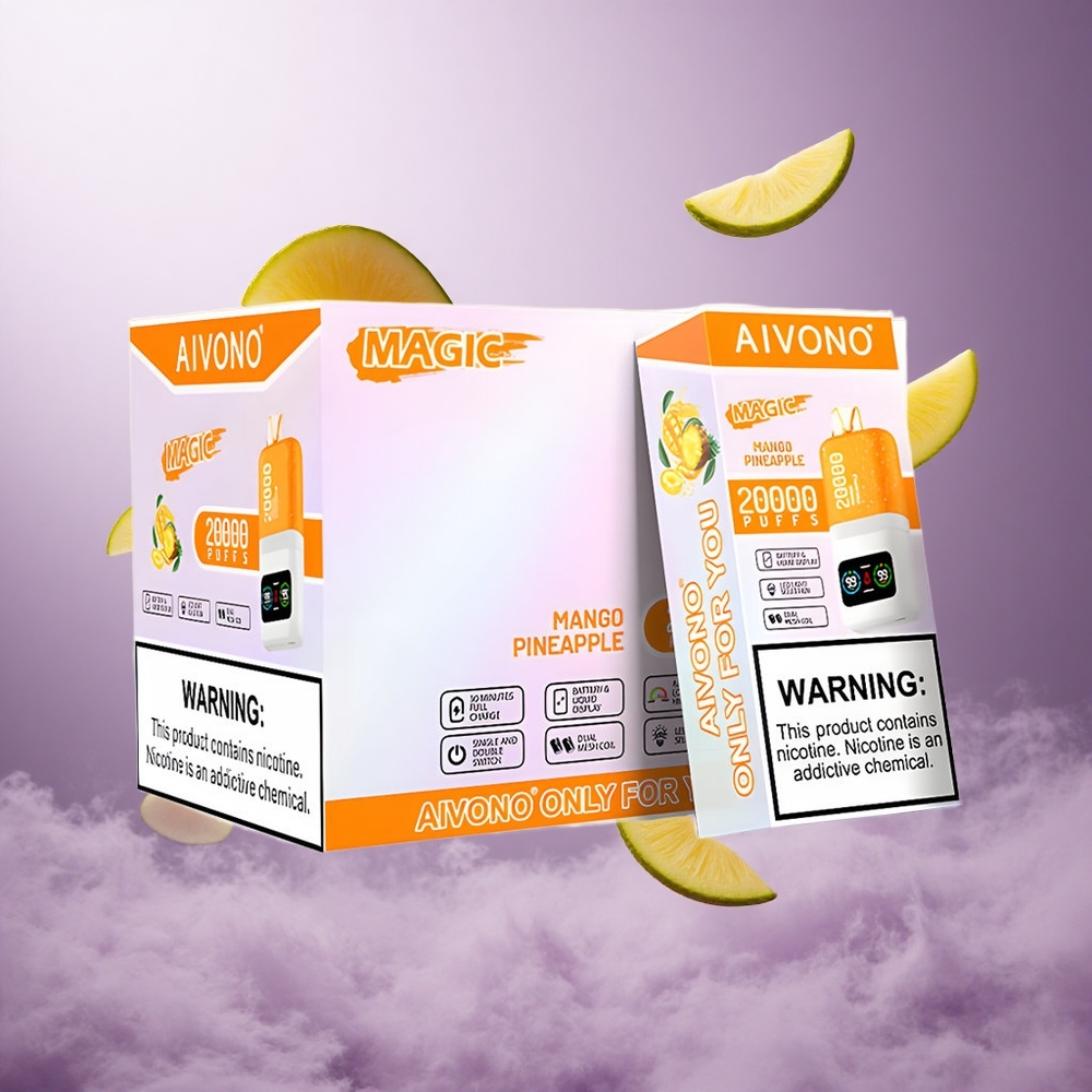 Aivono Aim Magic 20000 Puffs Mango Pineapple Singapore Wholesale 26ml E-liquid 600mAh Battery