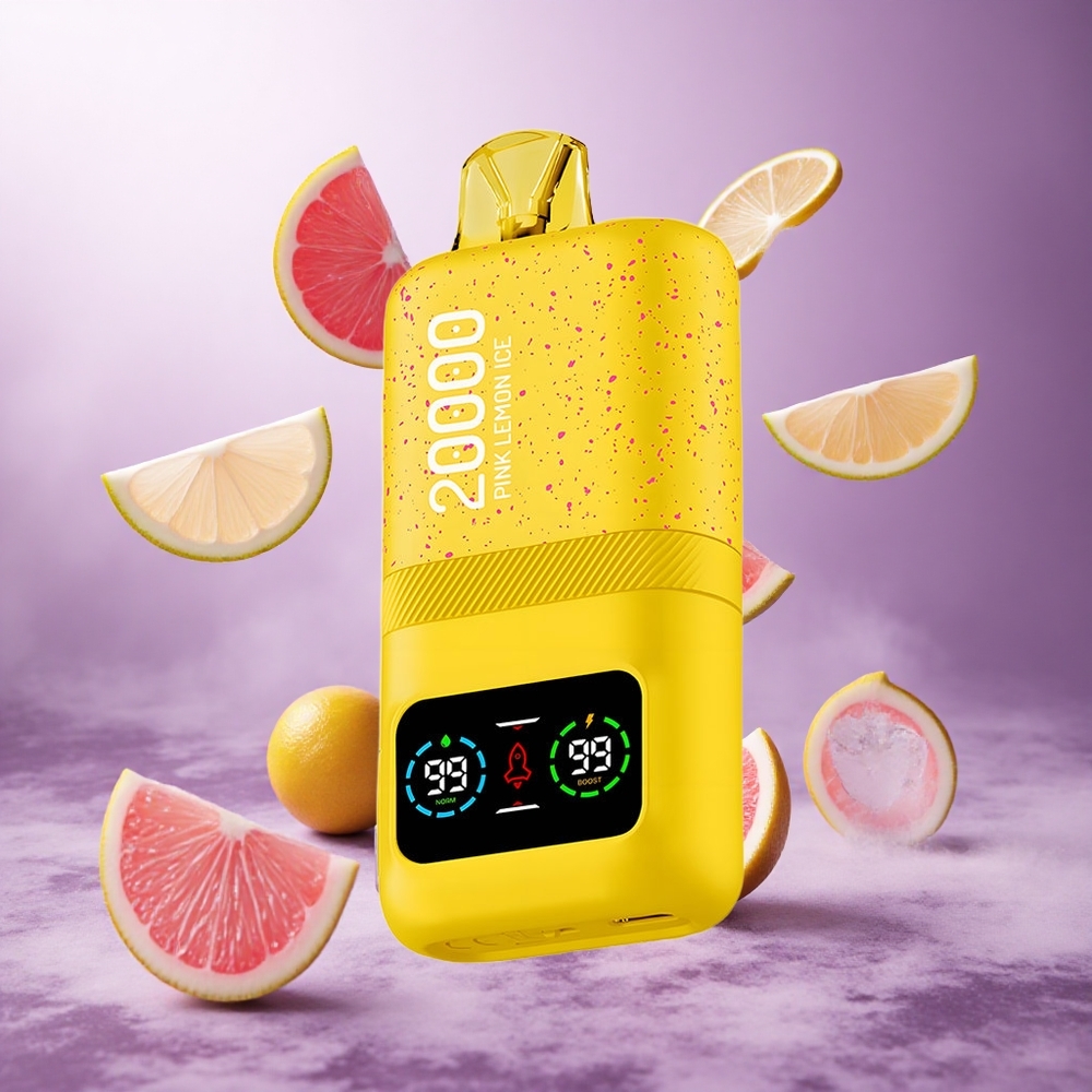 Aivono Aim Magic 20000 Puffs Pink Lemon Ice Singapore Wholesale 26ml E-liquid Dual Mesh Coils