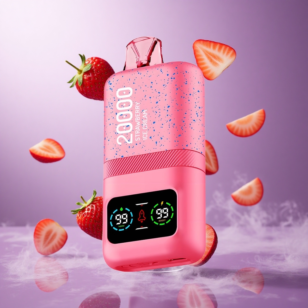 Aivono Aim Magic 20000 Puffs Strawberry Ice Cream Singapore Wholesale 26ml E-liquid 600mAh Battery