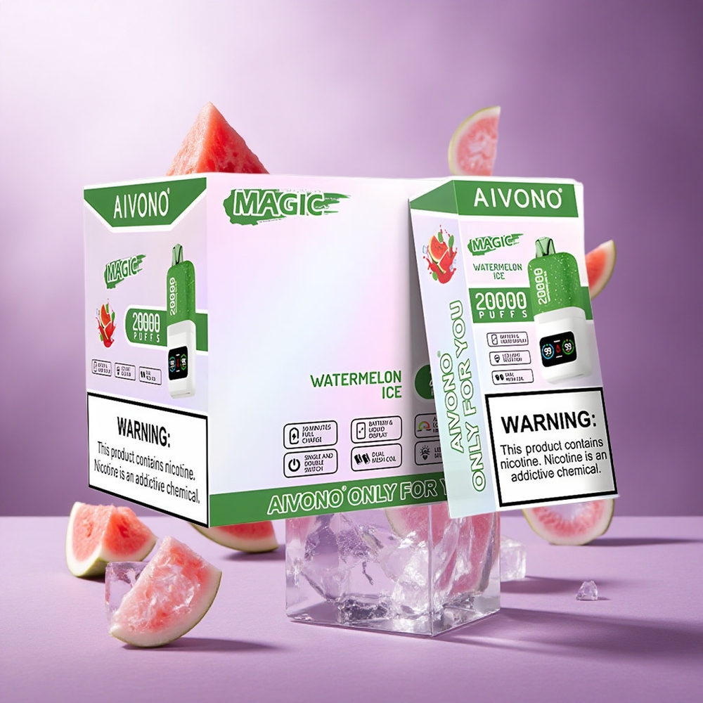 Aivono Aim Magic 20000 Puffs Watermelon Ice Singapore wholesale 26ml E-liquid 600mAh Battery
