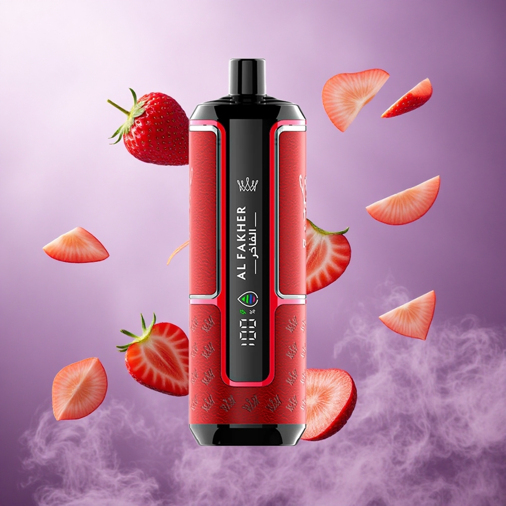 Al Fakher Crown Bar 15K Hypermax Disposable Vape Kit Strawberry Punch Singapore Wholesale 22ml 15,000 Puffs