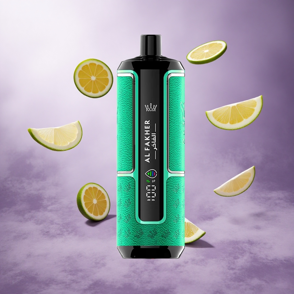 Al Fakher Crown Bar 15K Lemon Lime Singapore Wholesale 22ml E-Liquid Capacity 600mAh Battery