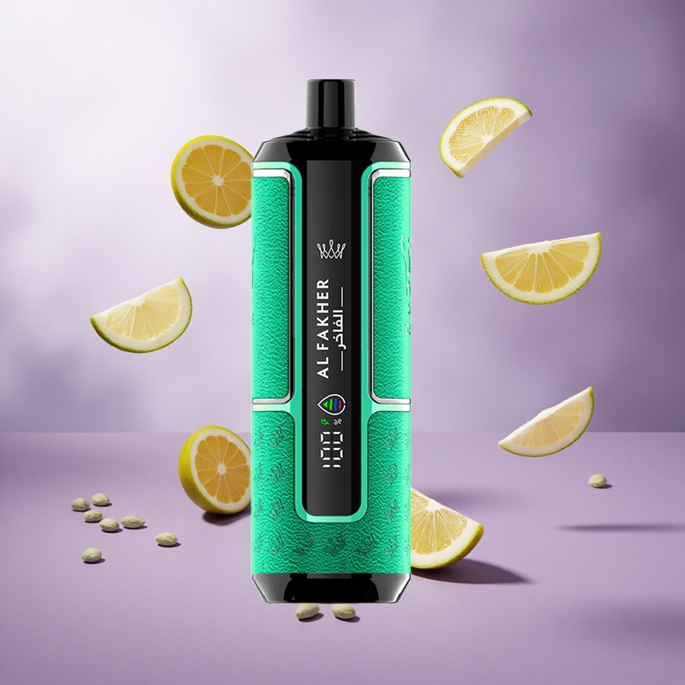 Al Fakher Crown Bar 15K Lemon Mint Singapore Wholesale 22ml E-Liquid Capacity 600mAh Battery