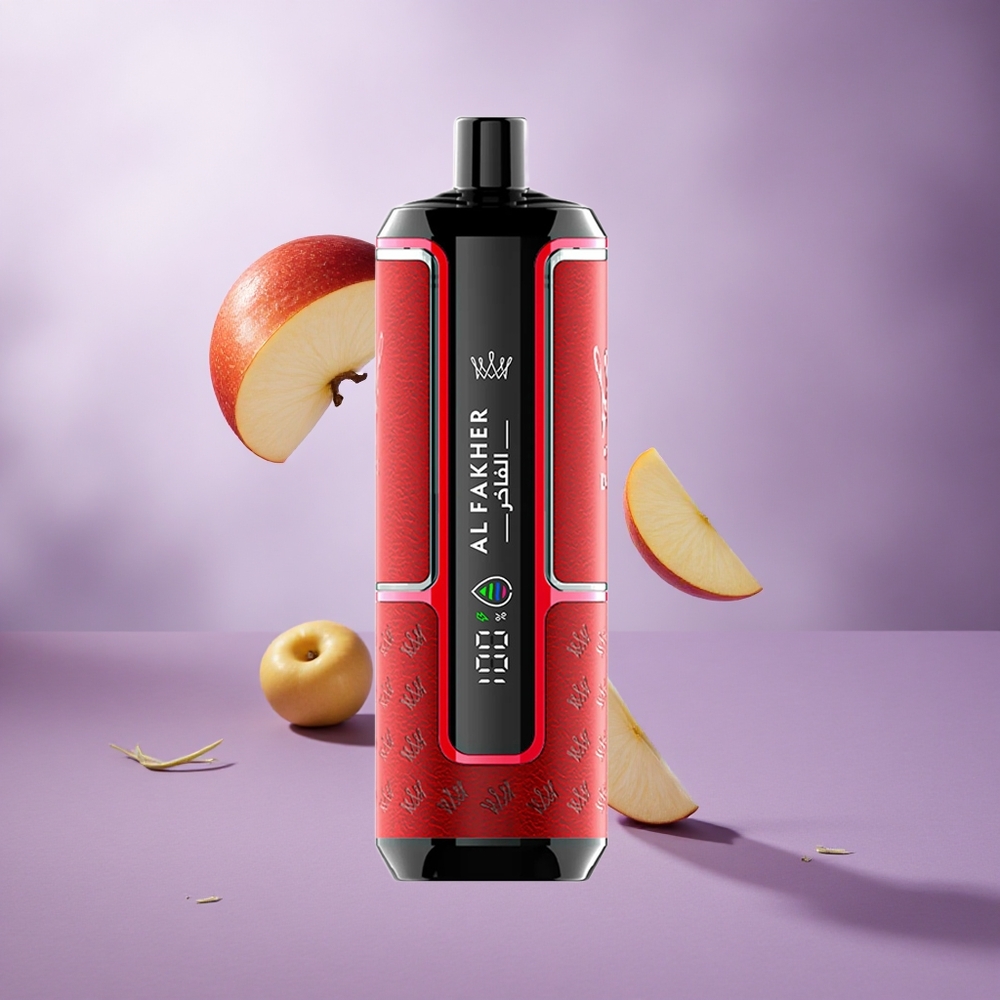 Al Fakher Crown Bar 15K Two Apple Singapore Wholesale 22ml E-Liquid Capacity Up to 15,000 Puffs