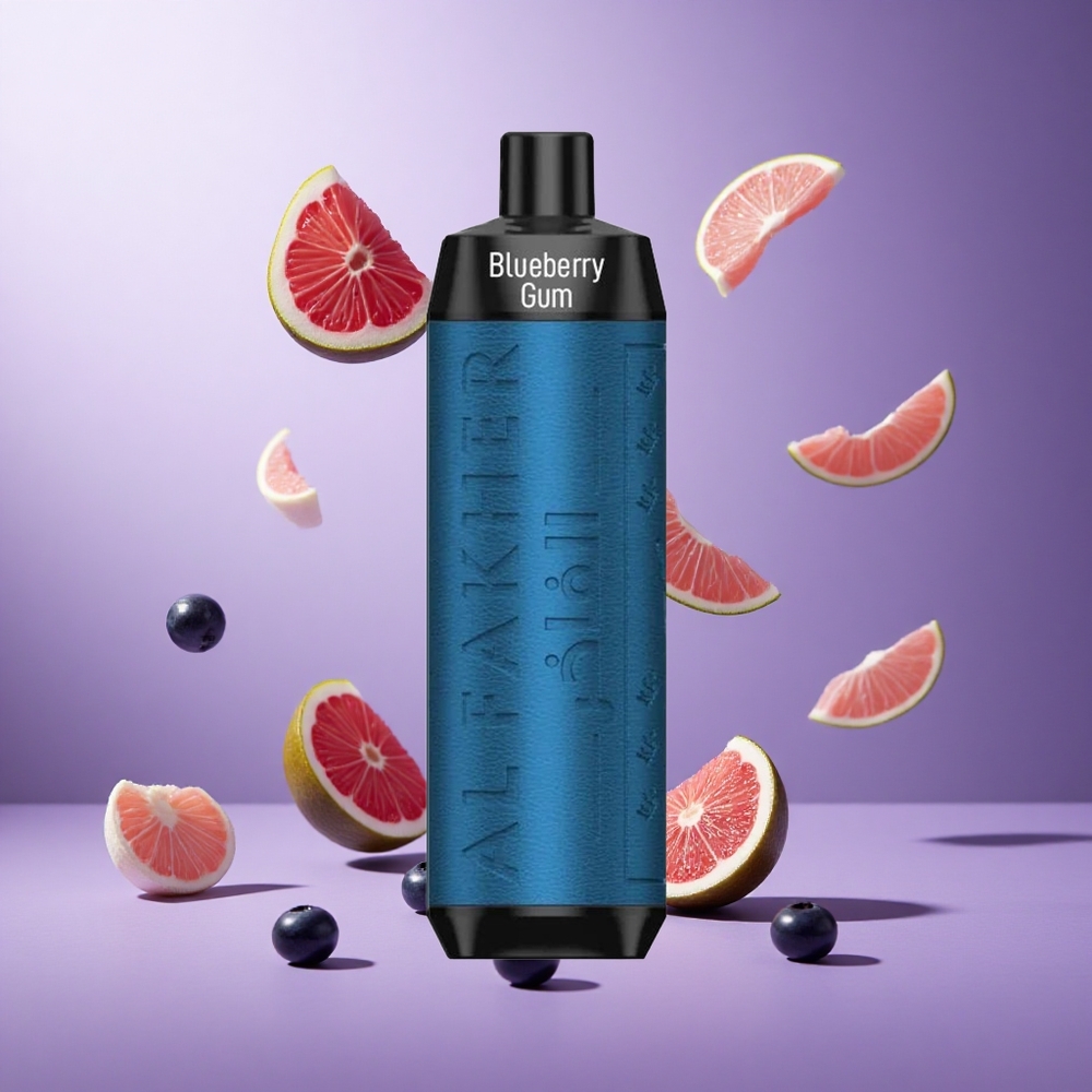 Al Fakher Crown Bar 8000 8000 Puffs Blueberry Gum Singapore Wholesale 18ml e-Liquid Capacity 5mg Nicotine Contain