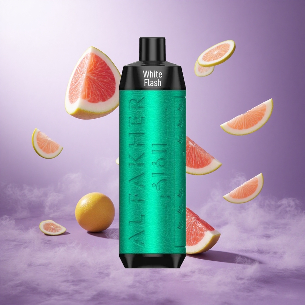Al Fakher Crown Bar 8000 Crystal 8000 Puffs White Flash Singapore Wholesale 18ml e-Liquid Capacity 5mg Nicotine Contain