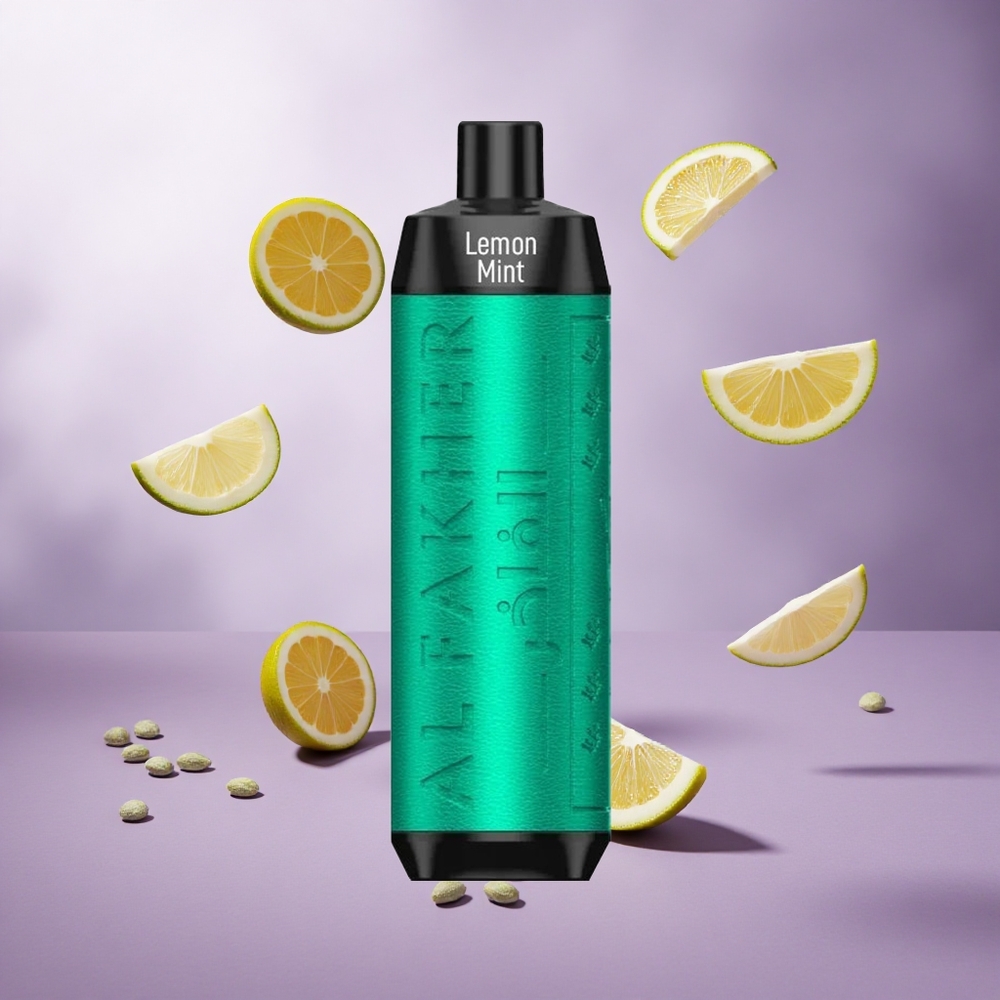 Al Fakher Crown Bar 8000 Puffs Lemon Mint Singapore Wholesale 18ml e-Liquid Capacity Up To 8000 Puffs