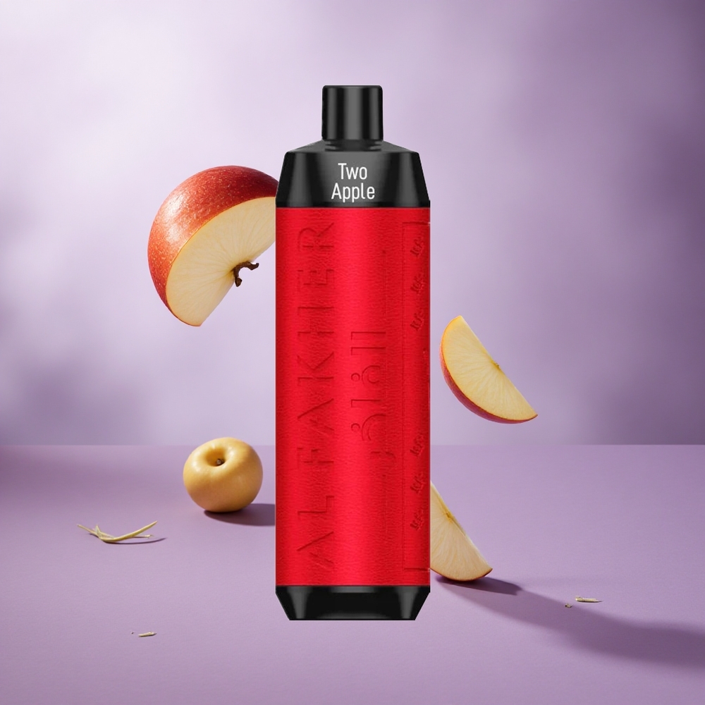 Al Fakher Crown Bar 8000 Two Apple Singapore Wholesale 18ml e-Liquid Capacity Up To 8000 Puffs