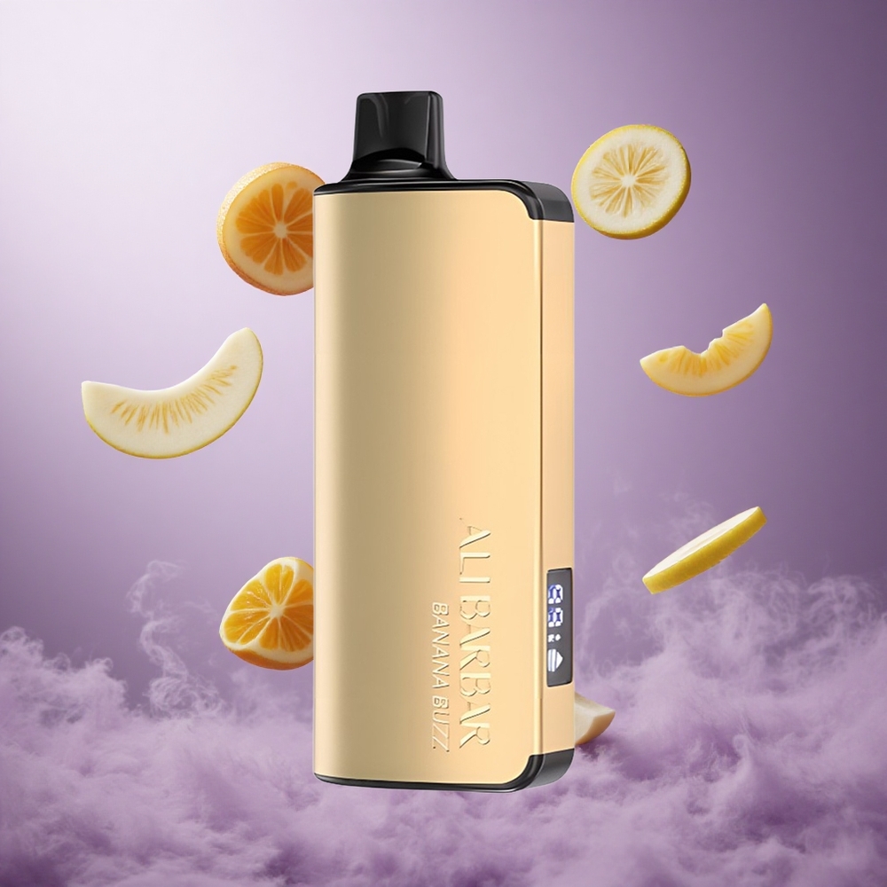 Alibarbar Ingot 9000 Puffs Banana Buzz Singapore Wholesale 22ml E-liquid Capacity 2350mah Battery Capacity