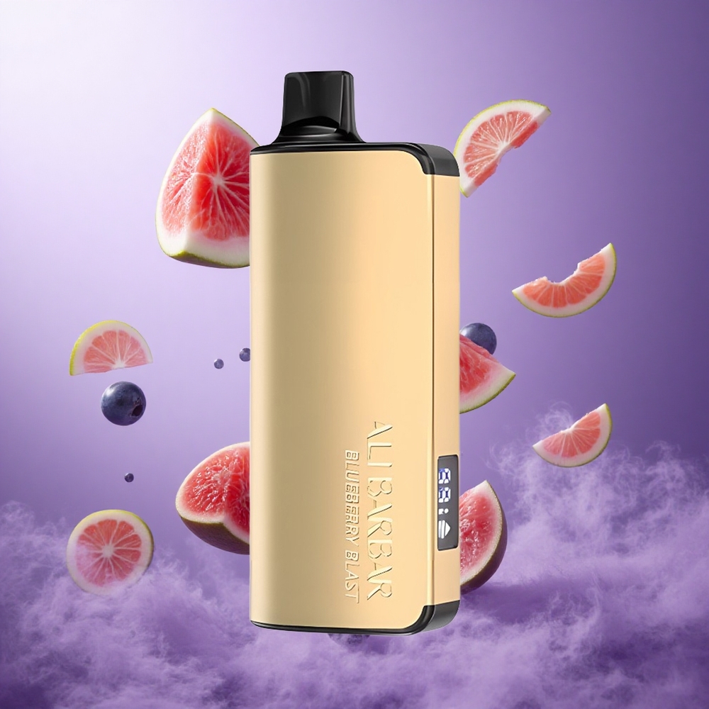 Alibarbar Ingot 9000 Puffs Blueberry Blast Singapore Wholesale 22ml E-liquid Capacity 2350mah Battery Capacity