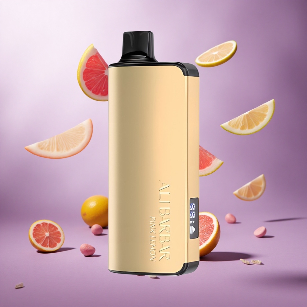 Alibarbar Ingot 9000 Puffs Pink Lemon Singapore wholesale 22ml E-liquid capacity 2350mah Battery Capacity