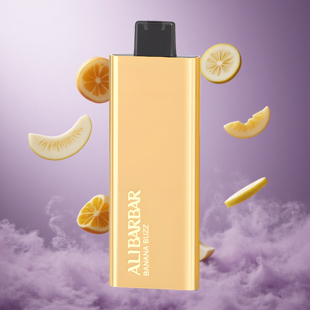 Alibarbar Pandora 7000 Puffs Banana Buzz Singapore wholesale 17 ml E-liquid capacity Non rechargeable