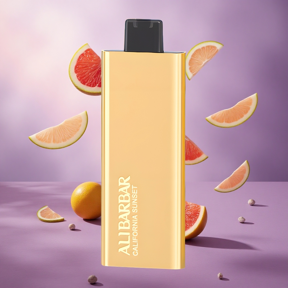 Alibarbar Pandora 7000 Puffs Disposable Vape California Sunset Singapore wholesale 17 ml E-liquid capacity Battery: Brand battery