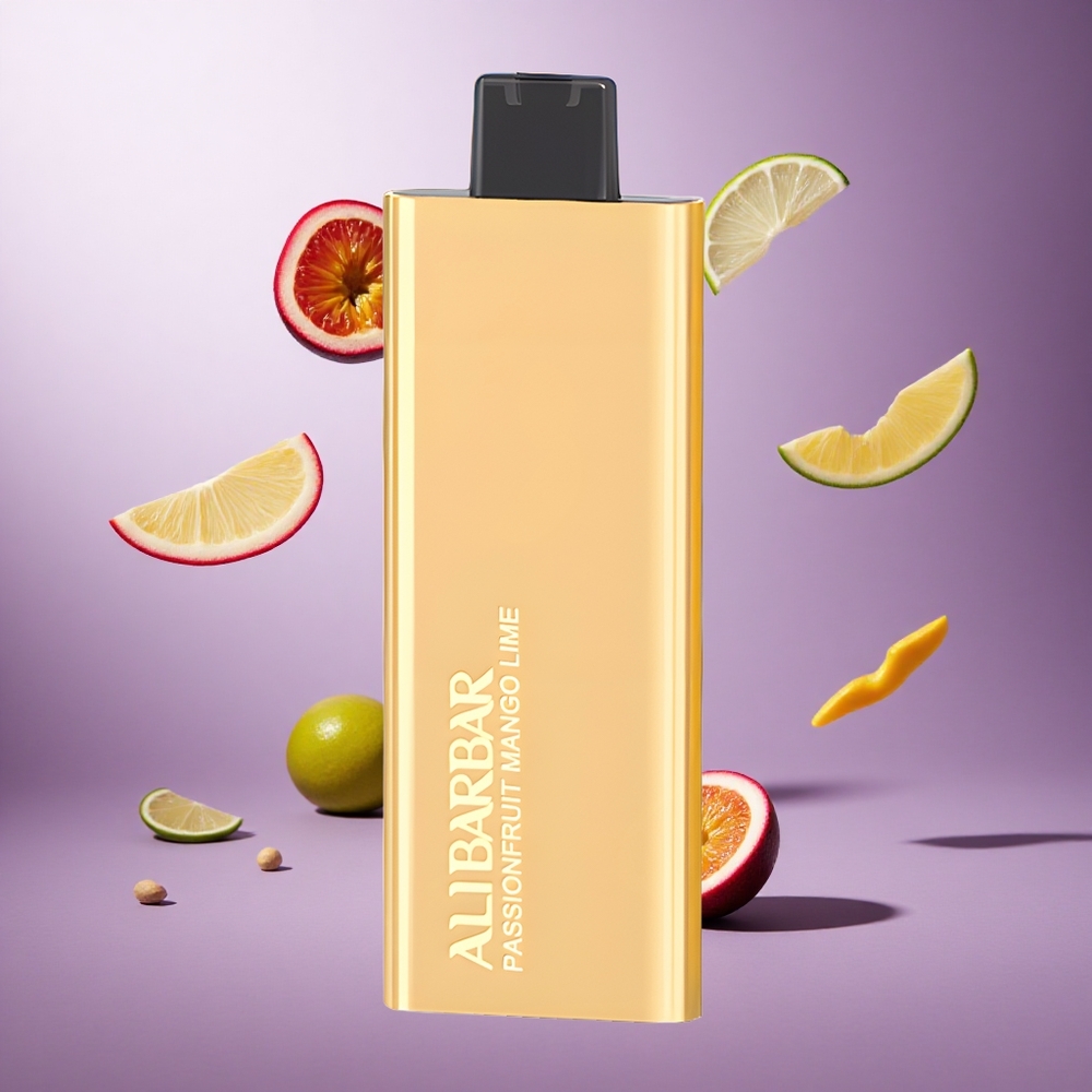 Alibarbar Pandora 7000 Puffs Passionfruit Mango Lime Singapore wholesale Disposable Vape 17 ml E-liquid capacity