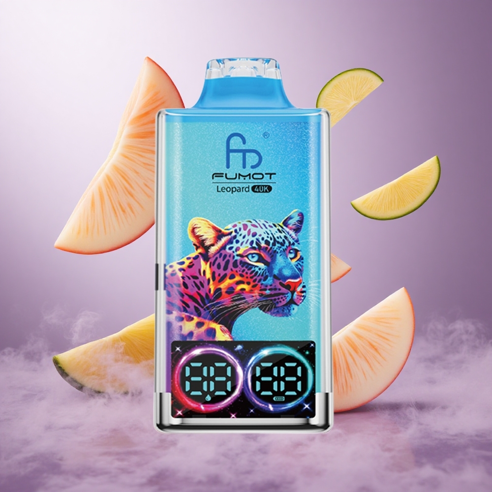 Fumot Leopard 40000 Puffs Peachy Mango Pineapple Singapore Wholesale 0% 2% 3% 5% Nicotine Dual Mesh