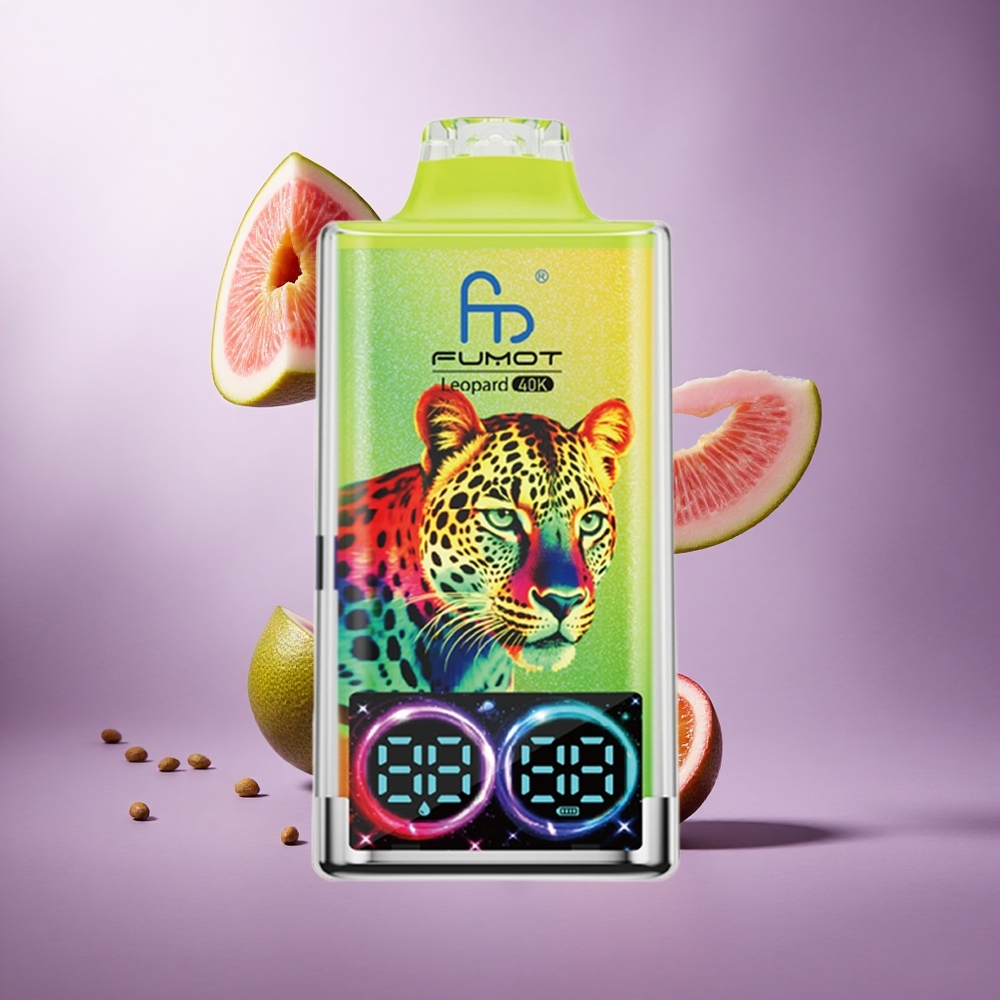 Fumot Leopard 40K Puffs Kiwi Passion Fruit Guava Singapore Wholesale 0% 2% 3% 5% Nicotine 700mAh Battery