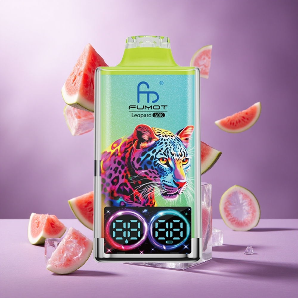 Fumot Leopard 40K Puffs Watermelon Ice Singapore wholesale 0% 2% 3% 5% Nicotine 700mAh Battery
